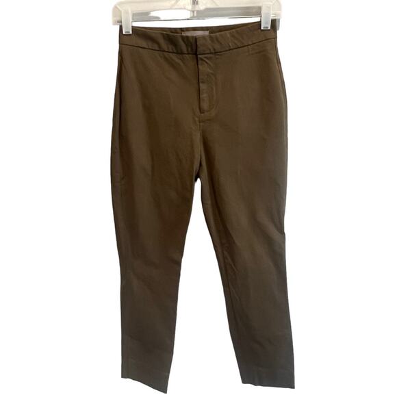 Everlane Pants - Everlane Stretch Ankle Length Pants Olive Green Size 0